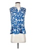 Fortune + Ivy 100% Polyester Blue Sleeveless Blouse Size S - photo 1