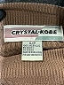 Crystal-Kobe 100% Acrylic Brown Turtleneck Sweater Size S - photo 7