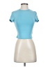 Shein Blue Short Sleeve Turtleneck Size XS - photo 1