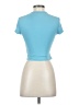 Shein Blue Short Sleeve Turtleneck Size XS - photo 2