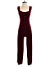 Cider Solid Burgundy Jumpsuit Size XS - photo 1