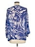 Sofia by Sofia Vergara 100% Polyester Blue 3/4 Sleeve Blouse Size L - photo 2
