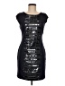 BCBGMAXAZRIA Graphic Black Cocktail Dress Size M - photo 1