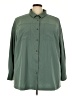 Torrid Solid Green 3/4 Sleeve Blouse Size 3X Plus (3) - photo 1