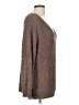Listicle 100% Acrylic Chevron-herringbone Brown Pullover Sweater Size L - photo 4