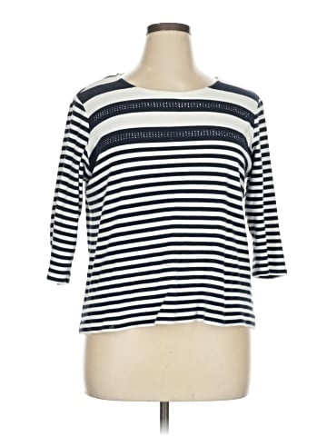 Christopher & Banks 3/4 Sleeve T-Shirt (view 1)