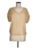 SOFIA Tan Short Sleeve Blouse Size M (estimated) - photo 1