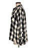 J.Jill 100% Rayon Checkered-gingham Black Long Sleeve Button-Down Shirt Size M - photo 5
