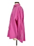 Theory Color Block Pink Long Sleeve Button-Down Shirt Size S - photo 5