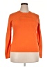 Elie Tahari 100% Cotton Orange Pullover Sweater Size EU 50 / US 18-20 - photo 1