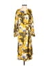 Theory Print Yellow Casual Dress Size 0 - photo 1