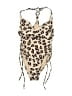 Kona Sol Animal Print Tan One Piece Swimsuit Size S - photo 1