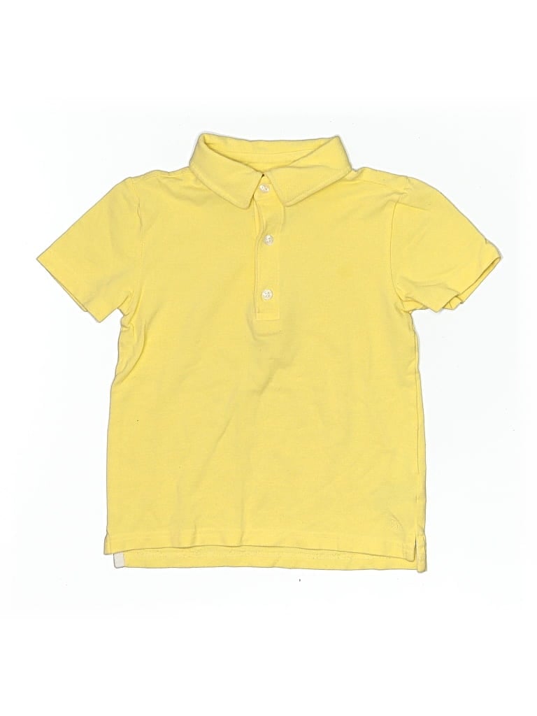 Pre-owned Janie And Jack Kids' Short Sleeve Top Yellow Tops