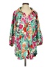 Umgee 100% Polyester Green 3/4 Sleeve Blouse Size S - photo 1
