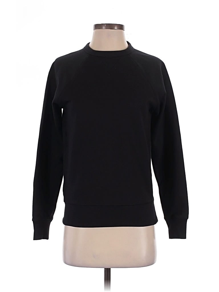 Everlane Long Sleeve Top Black Crew Neck Tops