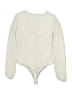Express Outlet 100% Polyester Ivory Bodysuit Size L - photo 2