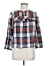 J.Crew Plaid Blue 3/4 Sleeve Blouse Size M - photo 1