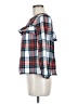 J.Crew Plaid Blue 3/4 Sleeve Blouse Size M - photo 5