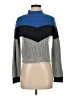 Ten Sixty Sherman Color Block Blue Turtleneck Sweater Size S - photo 1