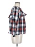 J.Crew Plaid Blue 3/4 Sleeve Blouse Size M - photo 4