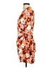 Zara 100% Polyester Orange Casual Dress Size XS - photo 5