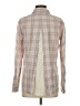Isabella Sinclair 100% Cotton Plaid Tan Long Sleeve Button-Down Shirt Size XS - photo 2