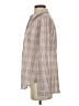 Isabella Sinclair 100% Cotton Plaid Tan Long Sleeve Button-Down Shirt Size XS - photo 5