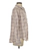 Isabella Sinclair 100% Cotton Plaid Tan Long Sleeve Button-Down Shirt Size XS - photo 4