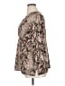 Unbranded Animal Print Brown 3/4 Sleeve Blouse Size XL (estimated) - photo 5