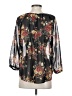 Bellatrix 100% Polyester Black 3/4 Sleeve Blouse Size S - photo 2