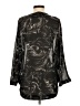 BLOUSE 100% Polyester Black 3/4 Sleeve T-Shirt Size S - photo 2