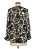 Lovestitch Floral Black Long Sleeve Blouse Size M - photo 2