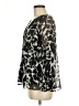 Lovestitch Floral Black Long Sleeve Blouse Size M - photo 5