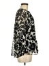 Lovestitch Floral Black Long Sleeve Blouse Size M - photo 4