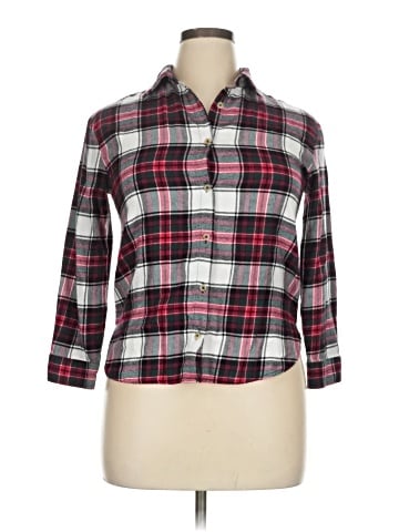 Copper Key 3/4 Sleeve Button-Down Shirt (view 1)