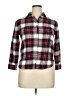 Copper Key Plaid Red 3/4 Sleeve Button-Down Shirt Size XL - photo 1