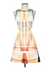 Clover Canyon Graphic Orange White Cocktail Dress Size XS - photo 1