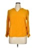Talbots 100% Rayon Yellow 3/4 Sleeve Blouse Size XL - photo 1