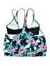 Assorted Brands Floral Blue Black Swimsuit Top Size L - photo 2