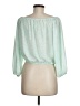 Gianni Bini 100% Polyester Green 3/4 Sleeve Blouse Size M - photo 2