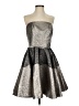 Sachin + Babi Metallic Silver Cocktail Dress Size 10 - photo 1