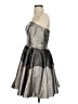 Sachin + Babi Metallic Silver Cocktail Dress Size 10 - photo 5