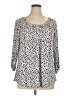 Notations Silver 3/4 Sleeve Blouse Size 1X - photo 1