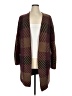Nine West Plaid Burgundy Coat Size XL - photo 1