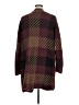 Nine West Plaid Burgundy Coat Size XL - photo 2