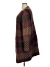 Nine West Plaid Burgundy Coat Size XL - photo 5