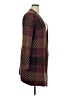 Nine West Plaid Burgundy Coat Size XL - photo 4