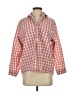 Only 100% Angora Checkered-gingham Red 3/4 Sleeve Button-Down Shirt Size S - photo 1