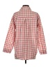 Only 100% Angora Checkered-gingham Red 3/4 Sleeve Button-Down Shirt Size S - photo 2