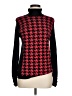 Per Se By Carlisle Houndstooth Red Turtleneck Sweater Size M - photo 1